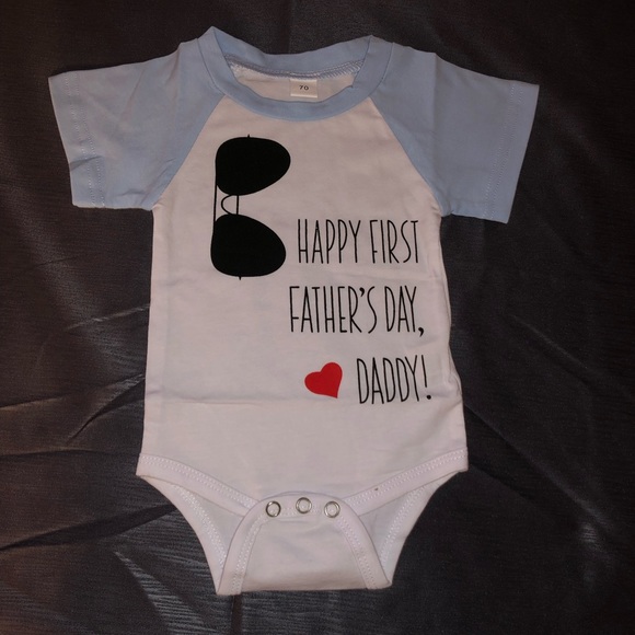Other - Blue short sleeve Father’s Day onesie